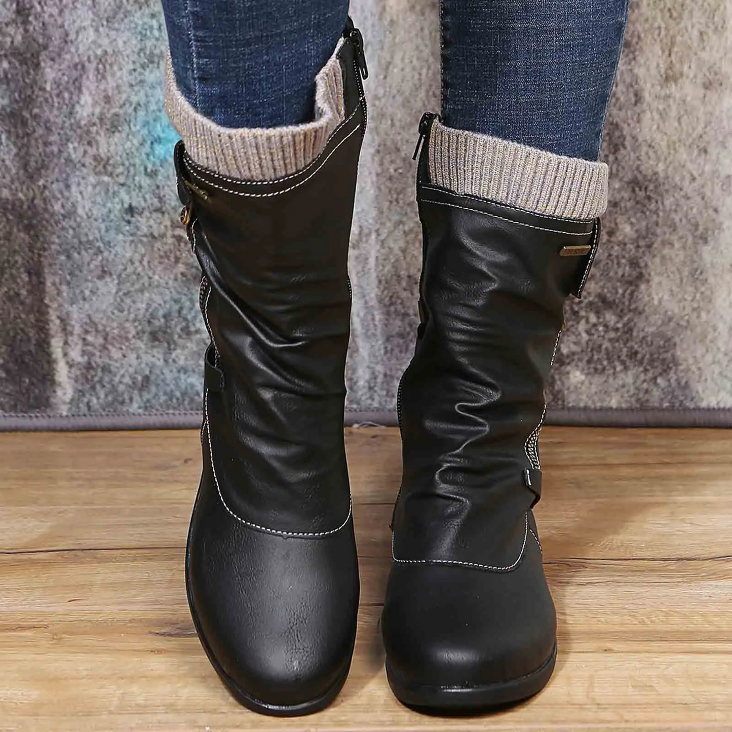 Bottes hautes en cuir | Marvolli™