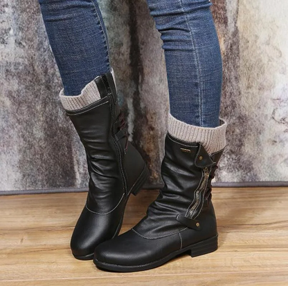 Bottes hautes en cuir | Marvolli™