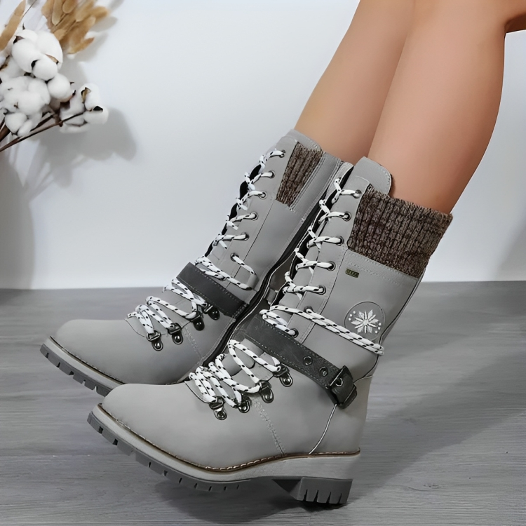 Bottes en cuir doublé polaire | Marvolli™