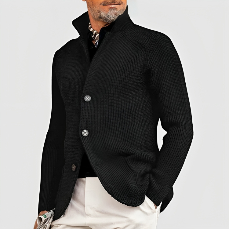 Cardigan boutonné en cachemire pour homme | Marvolli™