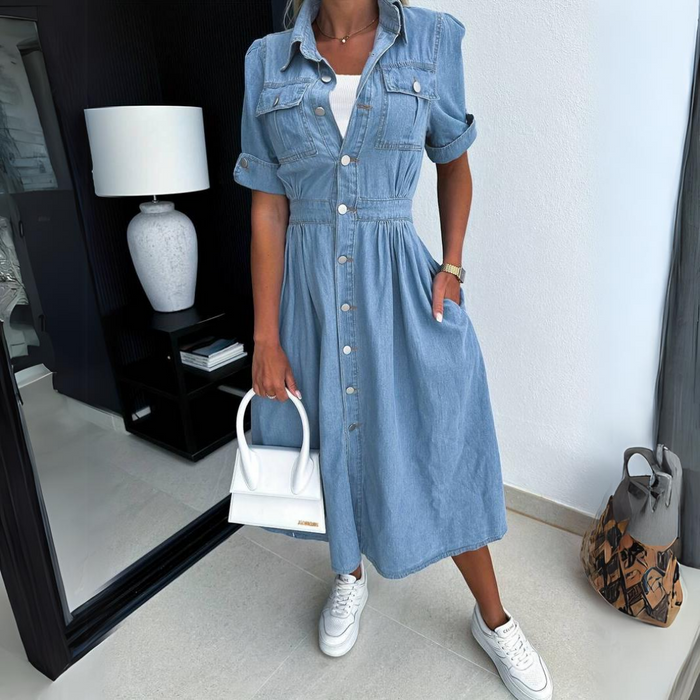 Robe en jean tendance pour femme | Fyshmi™