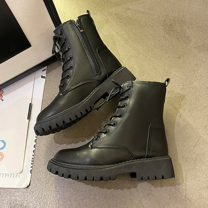 Bottes en cuir fourré polaire | Marvolli™