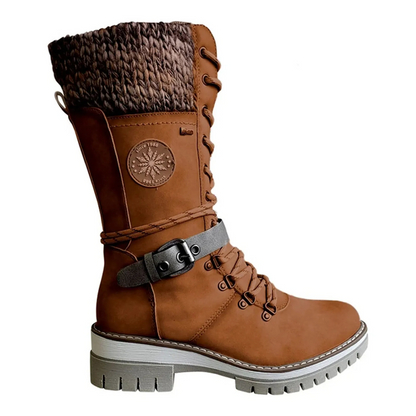 Bottes en cuir doublé polaire | Marvolli™