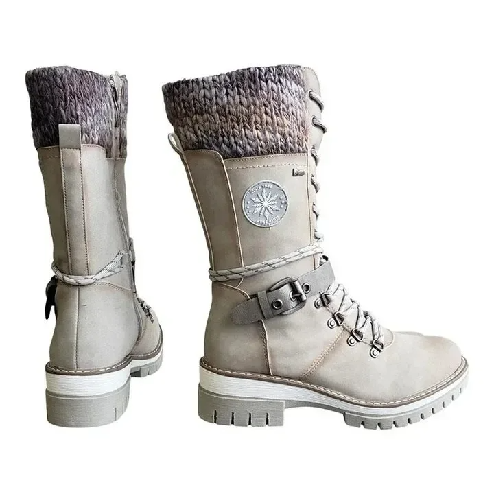 Bottes en cuir doublé polaire | Marvolli™