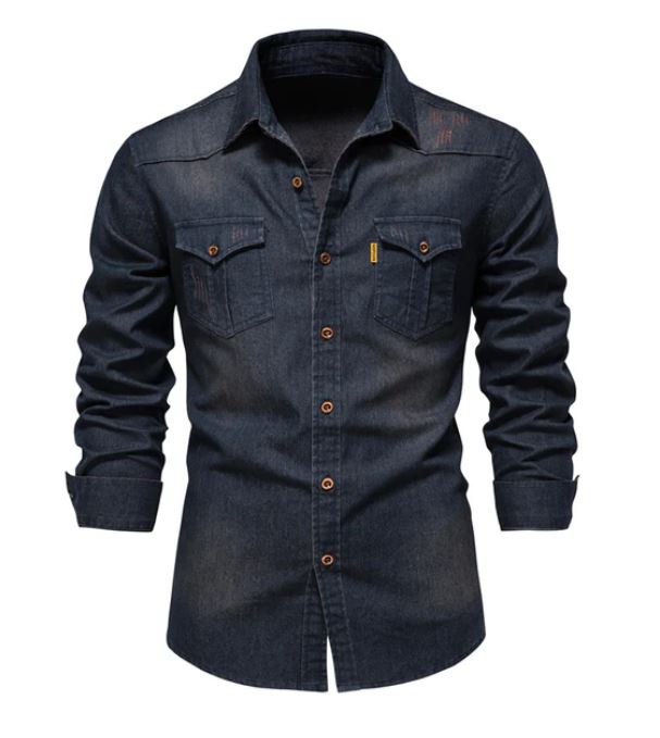 Chemise en jean pour hommes | Marvolli™