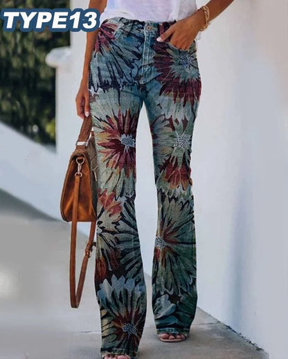 Jeans Ample à Fleurs | Veroniol™