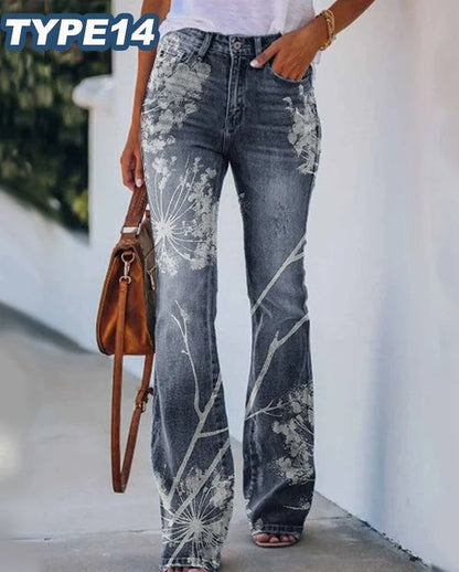 Jeans Ample à Fleurs | Veroniol™