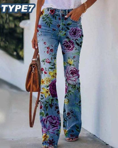 Jeans Ample à Fleurs | Veroniol™